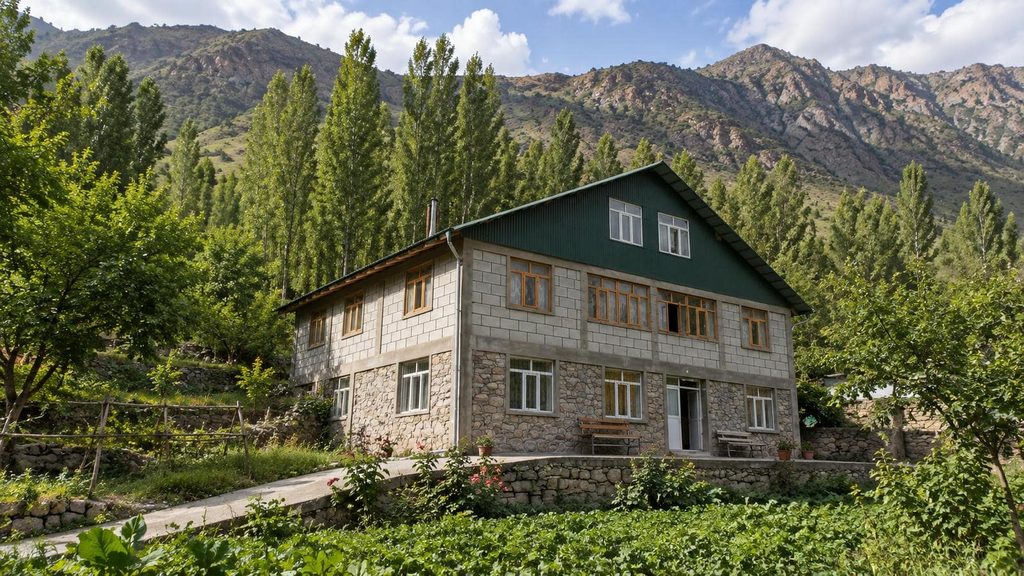 Family-run guesthouse in the Fann Mountains, Tajikistan